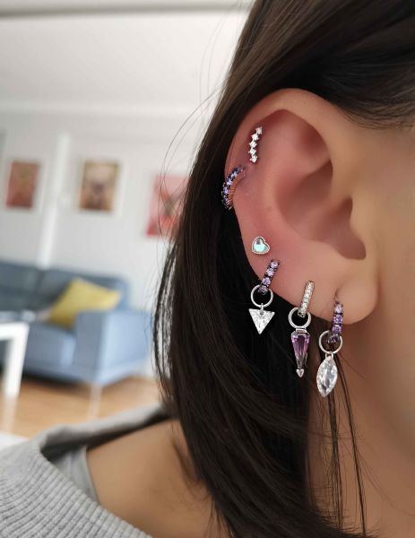 Maria Halka Charm Küpe 1,2 mm - TEK