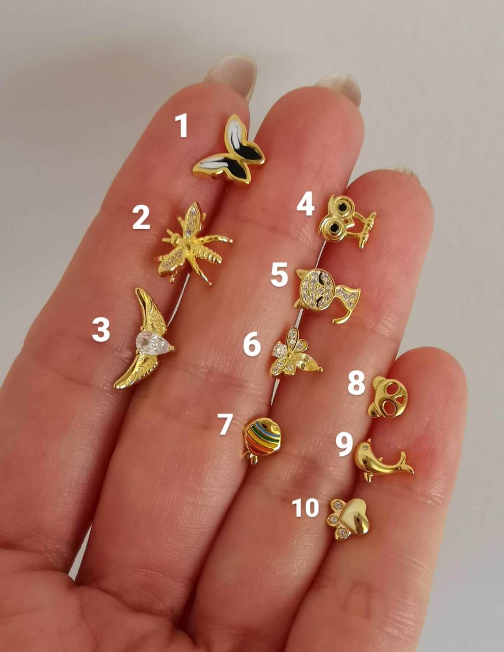 925 Ayar Gümüş Kıkırdak ve Tragus Piercingleri