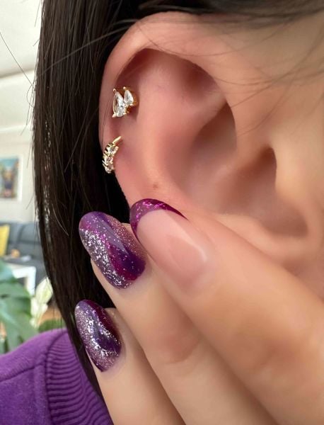925 Ayar Gümüş Kıkırdak Piercingleri