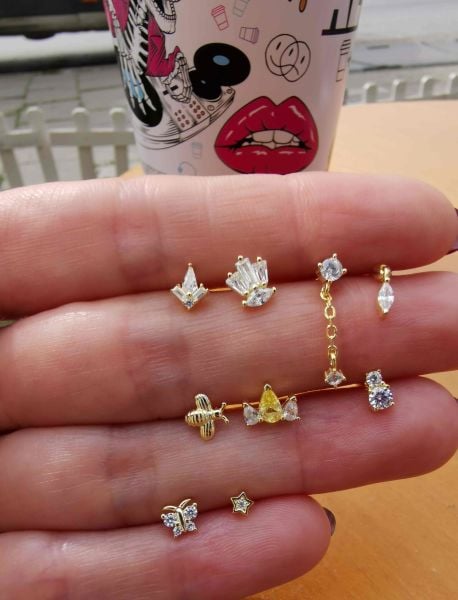 925 Ayar Gümüş Kıkırdak ve Tragus Piercingleri
