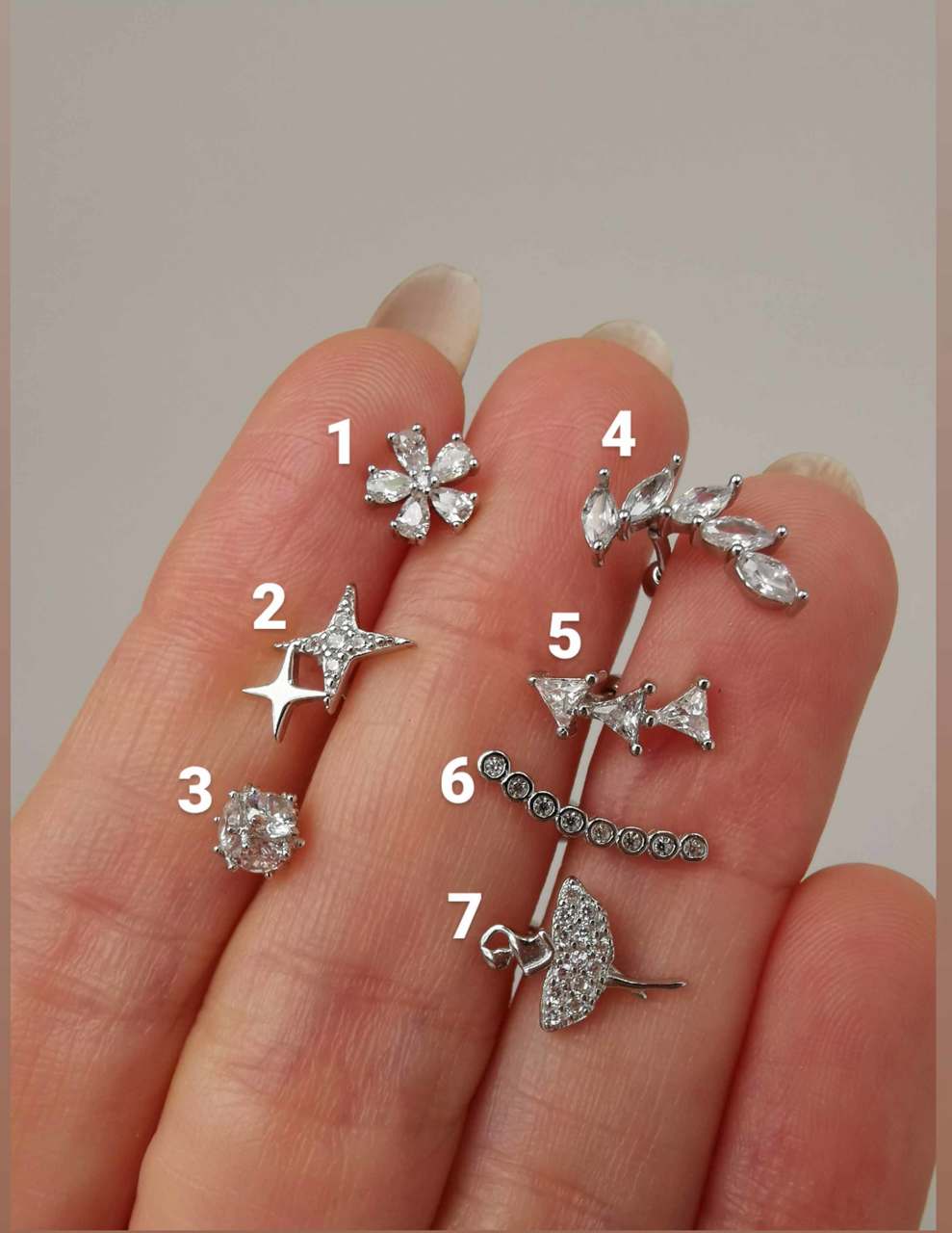 925 Ayar Gümüş Kıkırdak ve Tragus Piercingleri