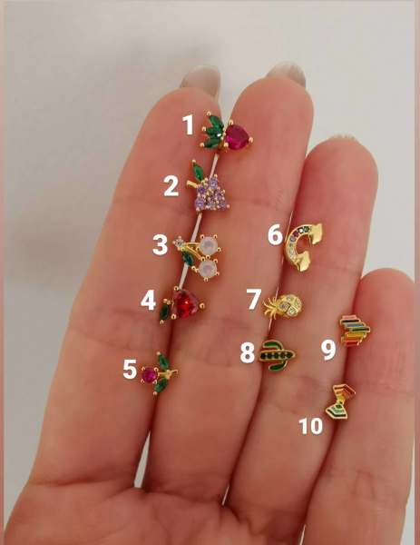 925 Ayar Gümüş Kıkırdak ve Tragus Piercingleri