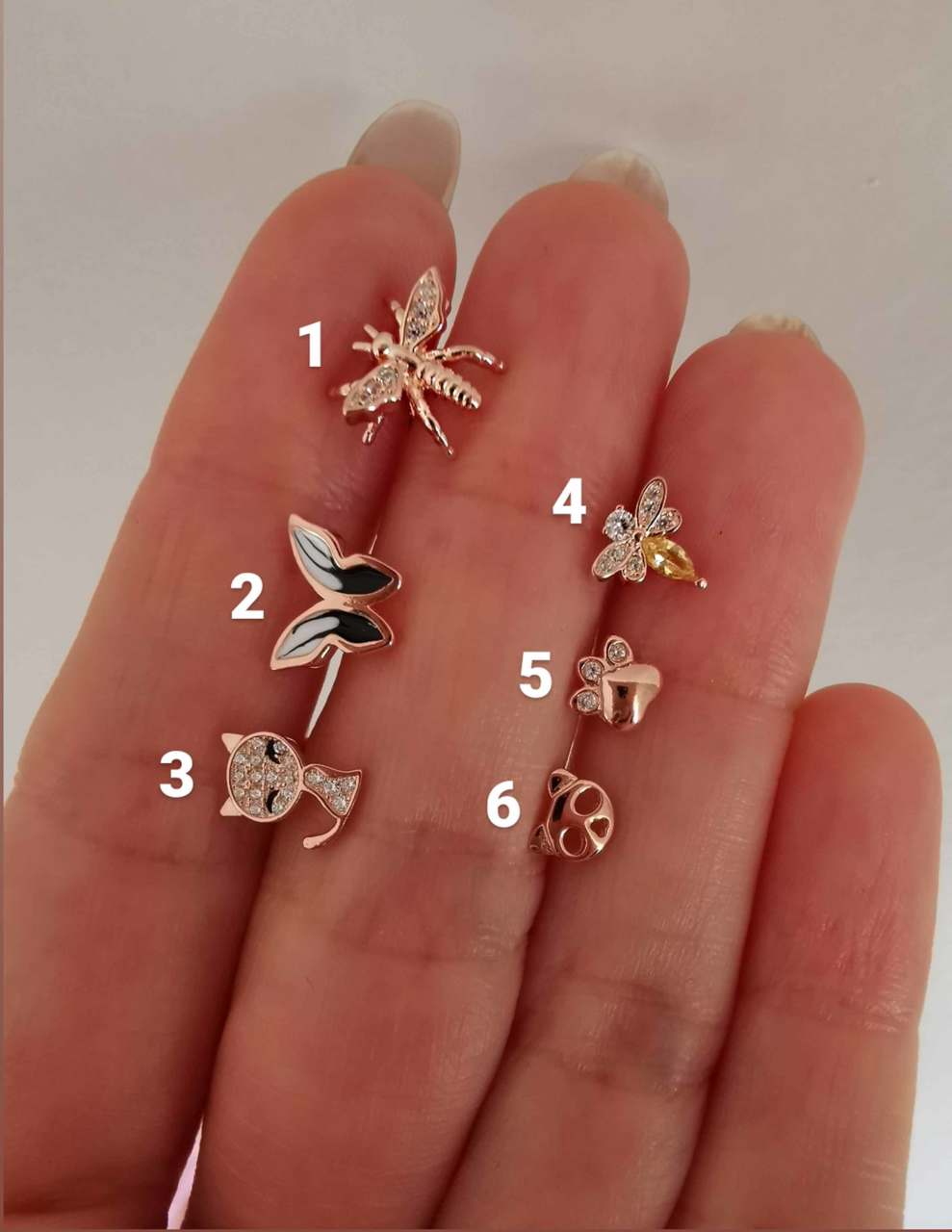 925 Ayar Gümüş Kıkırdak ve Tragus Piercingleri