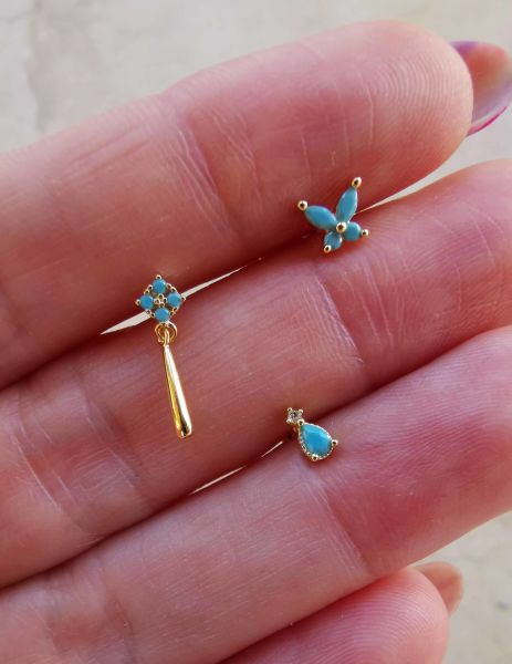 925 Ayar Gümüş Kıkırdak ve Tragus Piercingleri
