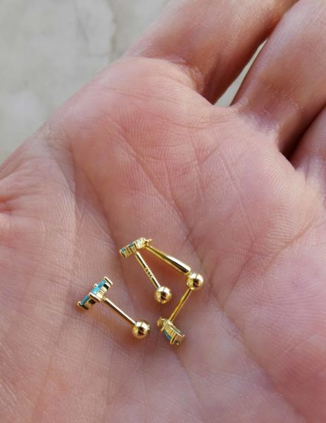 925 Ayar Gümüş Kıkırdak ve Tragus Piercingleri
