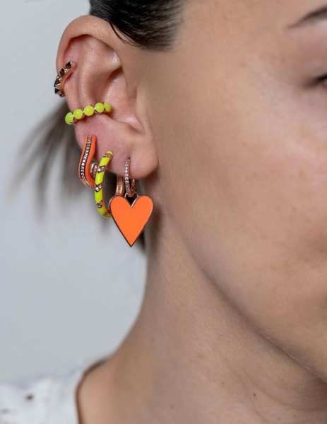Top Mineli Kıkırdak Earcuff Küpe