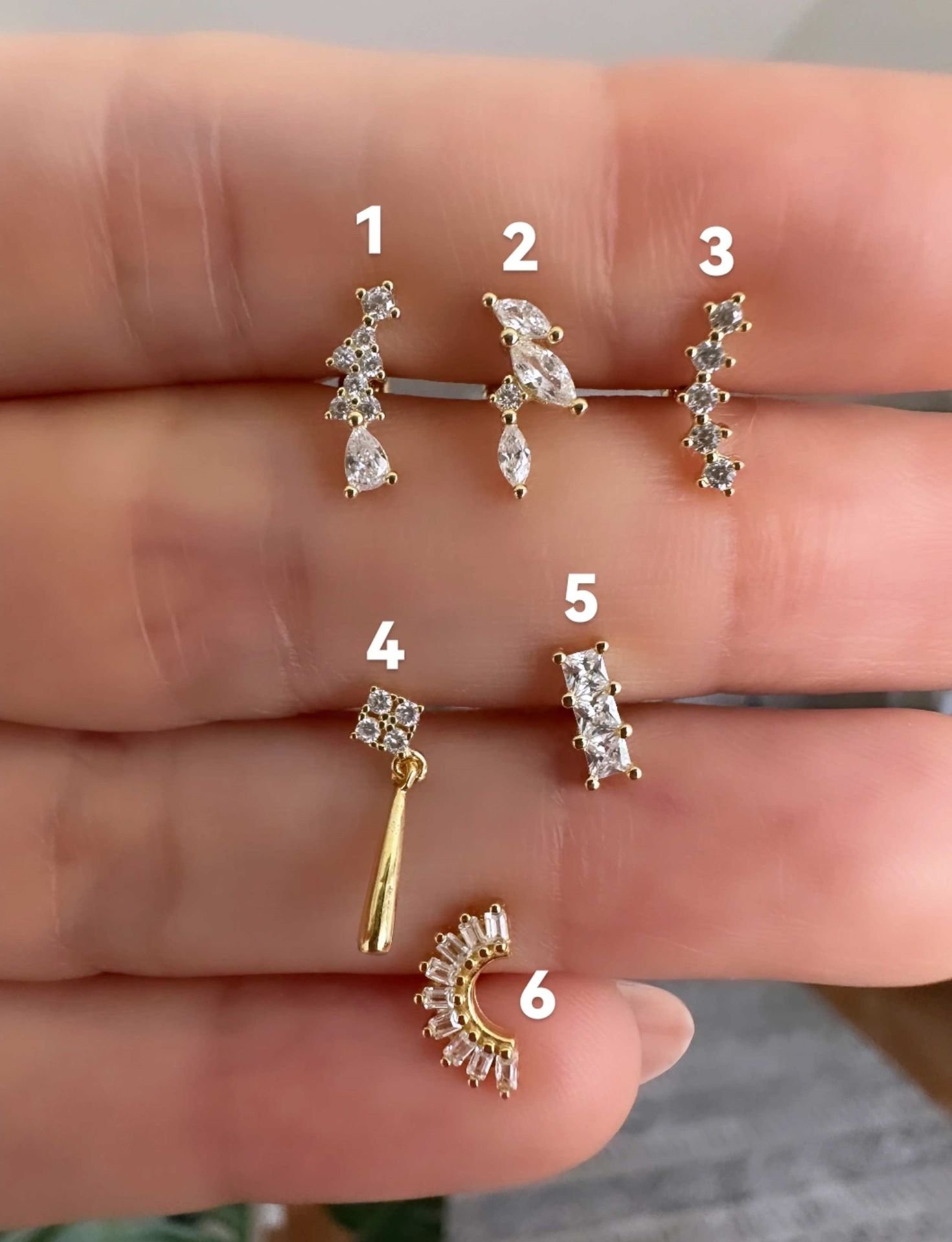 925 Ayar Gümüş Kıkırdak ve Tragus Piercingleri