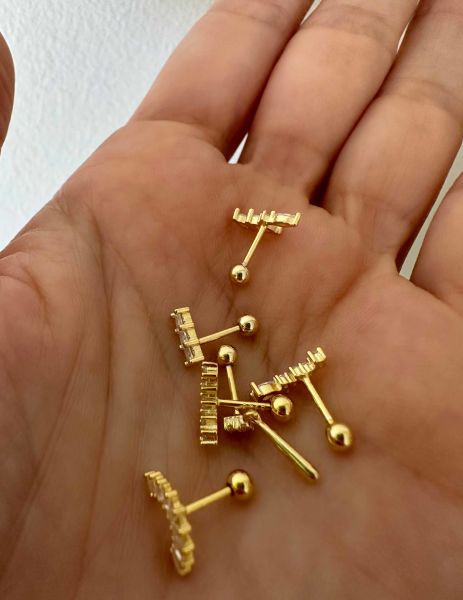 925 Ayar Gümüş Kıkırdak ve Tragus Piercingleri