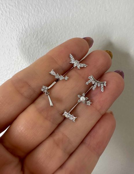 925 Ayar Gümüş Kıkırdak ve Tragus Piercingleri