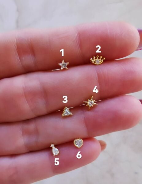 925 Ayar Gümüş Kıkırdak ve Tragus Piercingleri