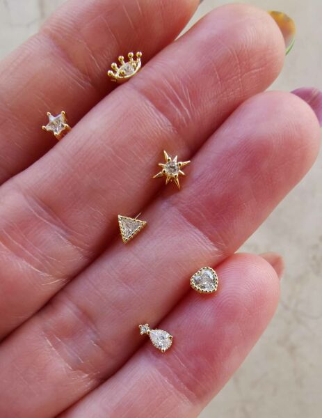 925 Ayar Gümüş Kıkırdak ve Tragus Piercingleri