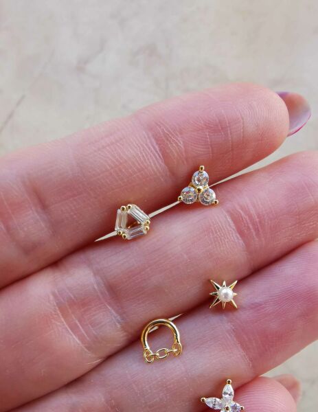 925 Ayar Gümüş Kıkırdak ve Tragus Piercingleri