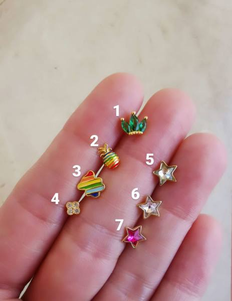 925 Ayar Gümüş Kıkırdak ve Tragus Piercingleri