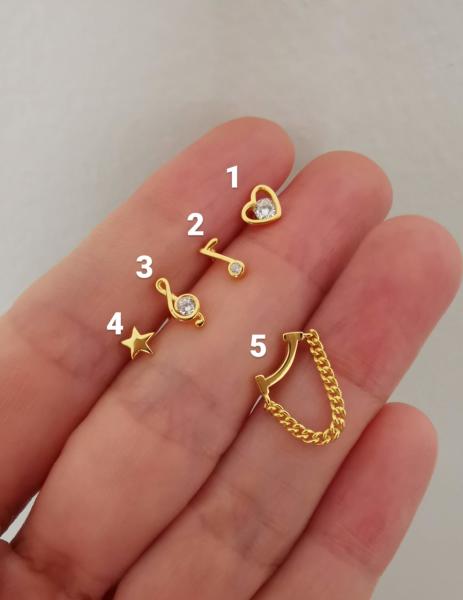 925 Ayar Gümüş Kıkırdak ve Tragus Piercingleri