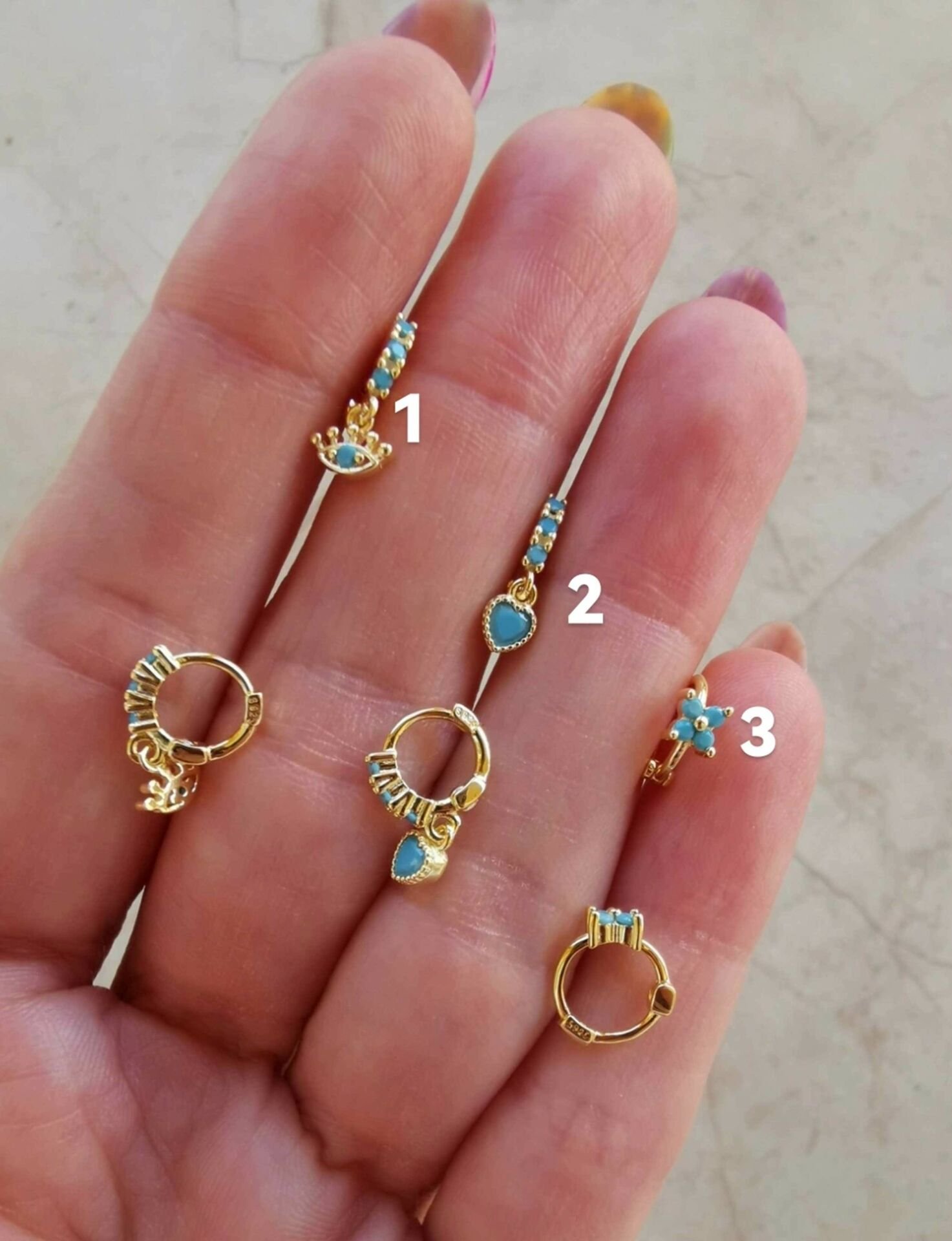 925 Ayar Gümüş Halka Kıkırdak Piercingleri