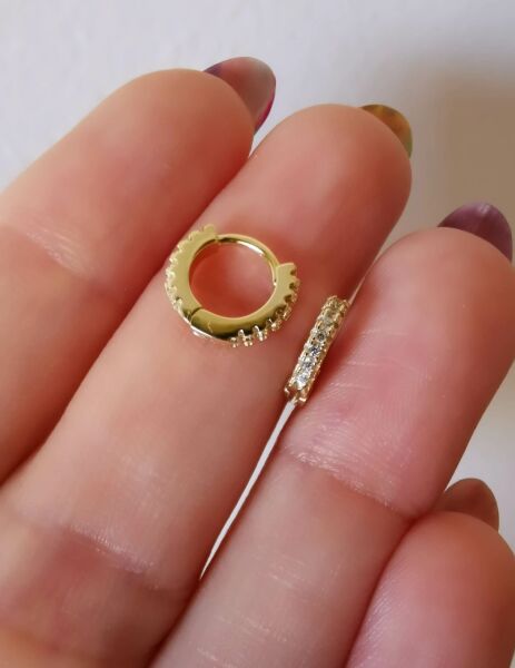 925 Ayar Gümüş Kıkırdak Piercingleri Çapı 9 mm.