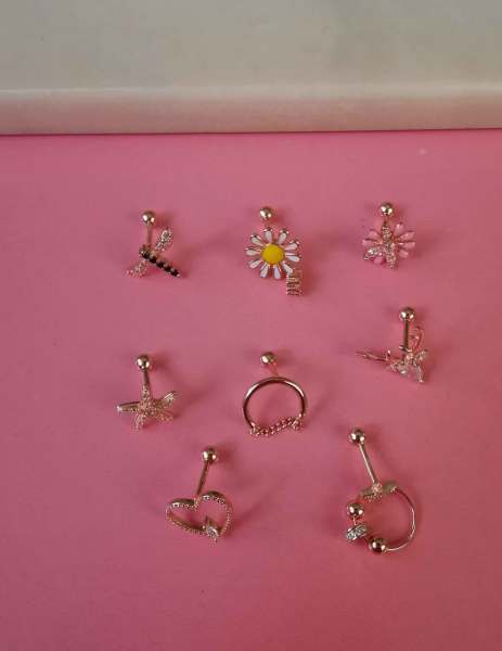 925 Ayar Gümüş Kıkırdak ve Tragus Piercingleri