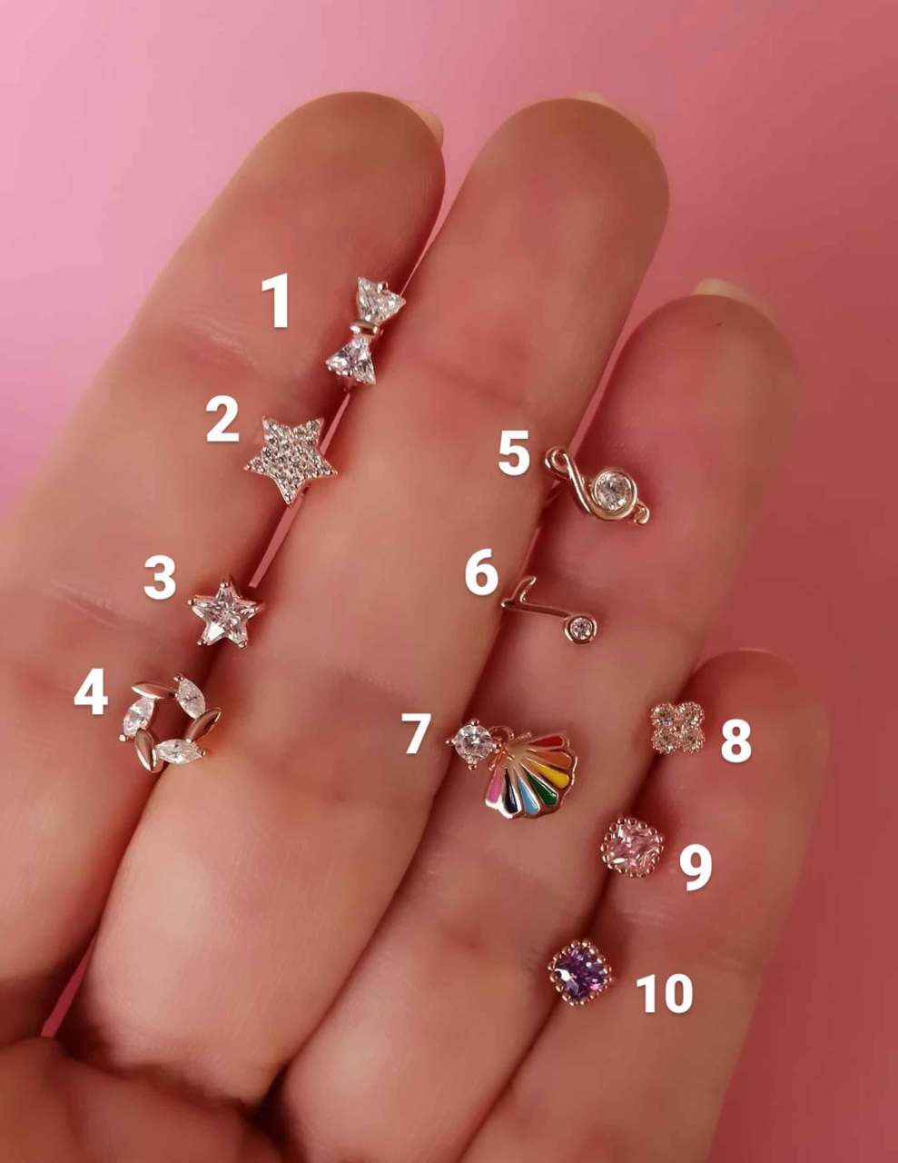 925 Ayar Gümüş Kıkırdak ve Tragus Piercingleri