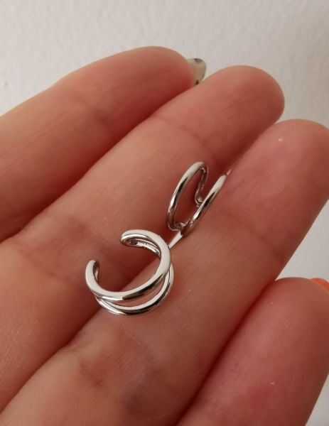 Mini Earcuff Kıkırdak İthal Küpe-TEK