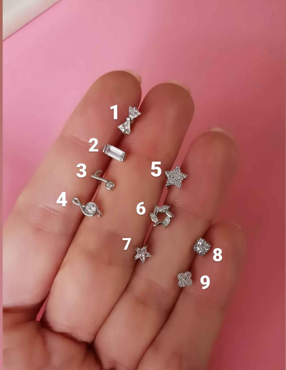 925 Ayar Gümüş Kıkırdak ve Tragus Piercingleri