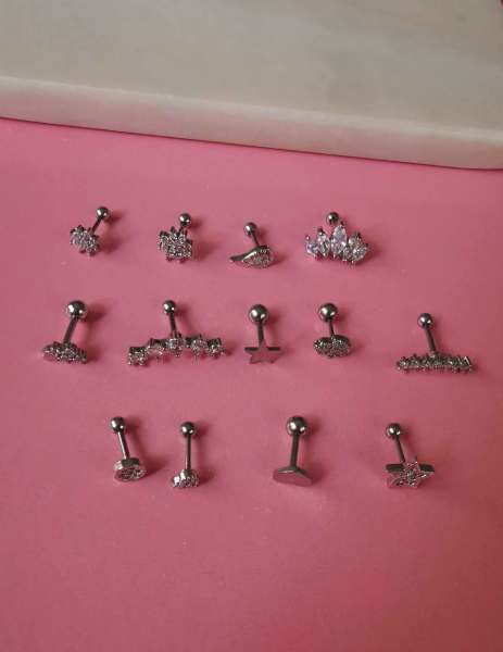 Cerrahi Çelik Kıkırdak ve Tragus Piercingleri