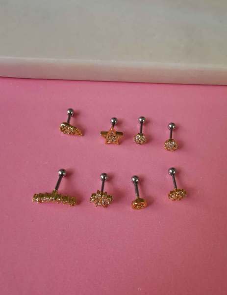 Cerrahi Çelik Kıkırdak ve Tragus Piercingleri