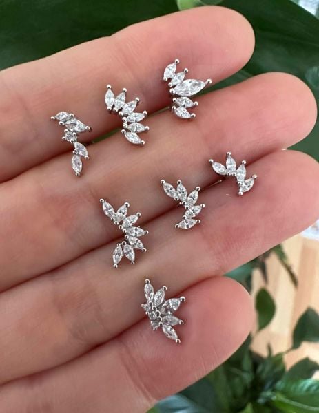 925 Ayar Gümüş Kıkırdak ve Tragus Pericingleri