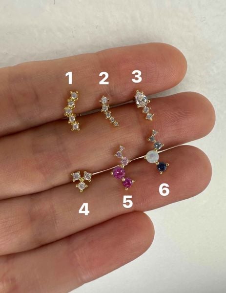 925 Ayar Gümüş Kıkırdak ve Tragus Piercingleri