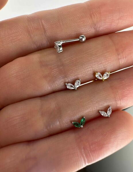 925 Ayar Gümüş Kıkırdak ve Tragus Piercingleri