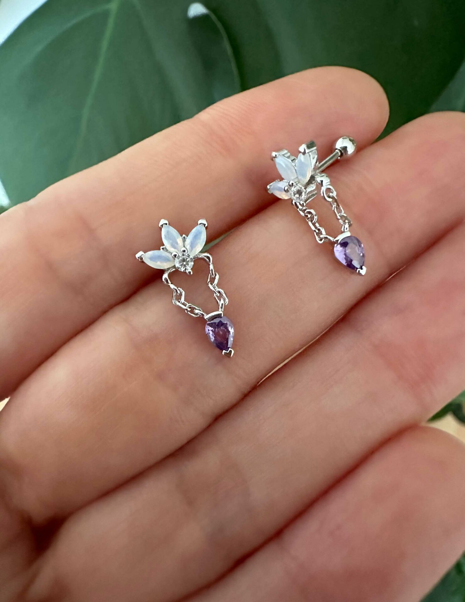 925 Ayar Gümüş Kıkırdak ve Tragus Piercingleri