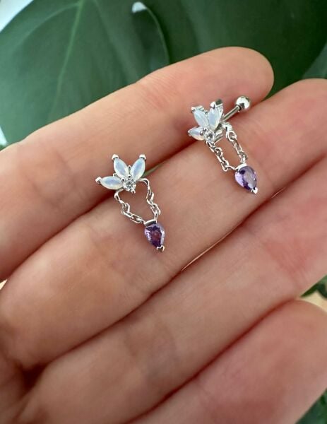 925 Ayar Gümüş Kıkırdak ve Tragus Piercingleri