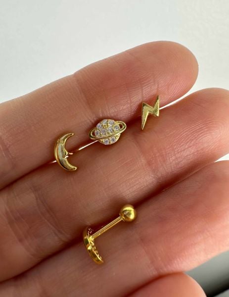925 Ayar Gümüş Kıkırdak ve Tragus Piercingleri