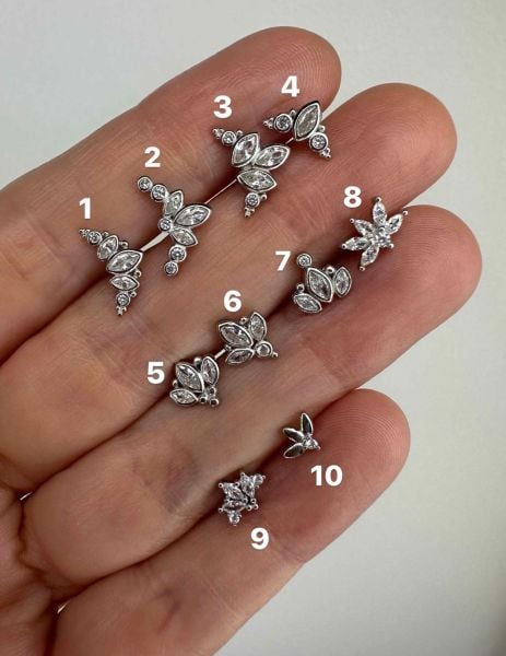 925 Ayar Gümüş Kıkırdak ve Tragus Piercingleri