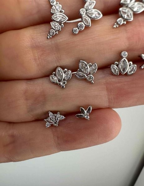 925 Ayar Gümüş Kıkırdak ve Tragus Piercingleri