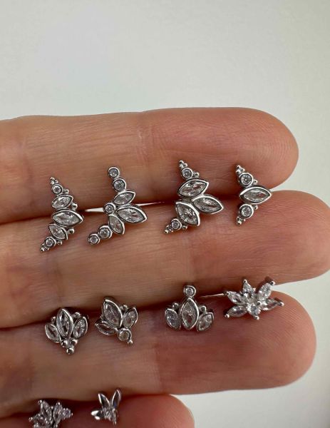 925 Ayar Gümüş Kıkırdak ve Tragus Piercingleri