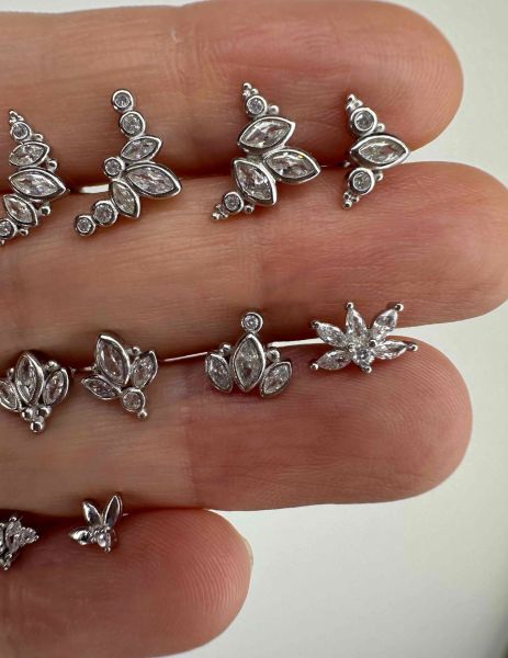 925 Ayar Gümüş Kıkırdak ve Tragus Piercingleri