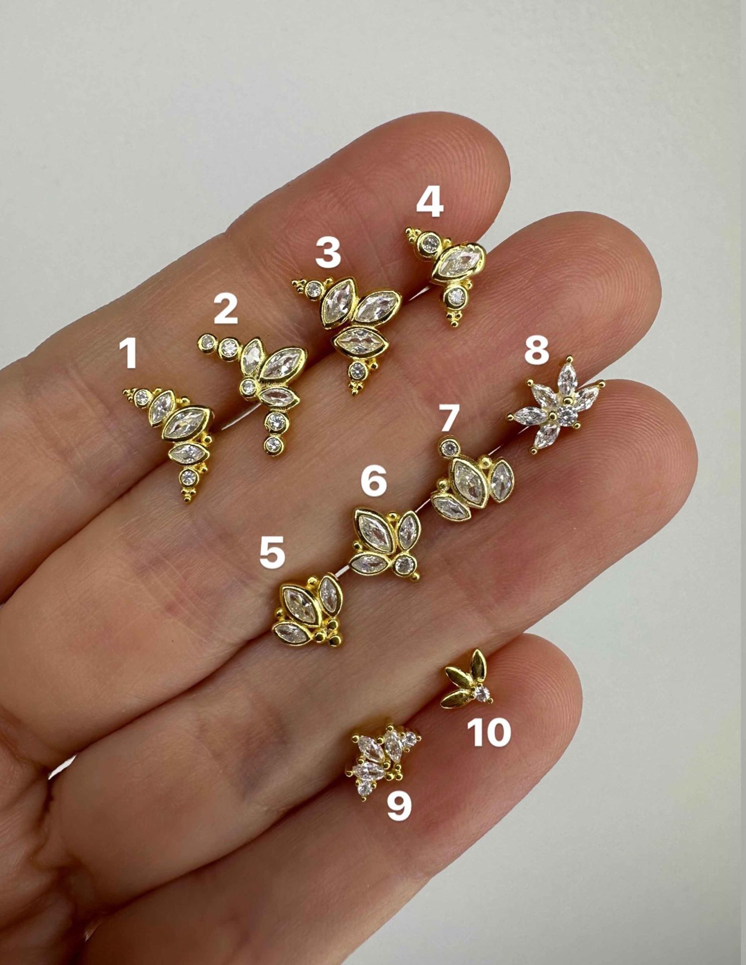 925 Ayar Gümüş Kıkırdak ve Tragus Piercingleri