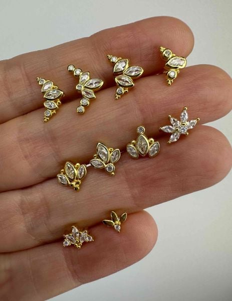925 Ayar Gümüş Kıkırdak ve Tragus Piercingleri