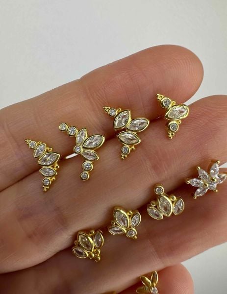925 Ayar Gümüş Kıkırdak ve Tragus Piercingleri