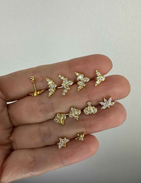 925 Ayar Gümüş Kıkırdak ve Tragus Piercingleri