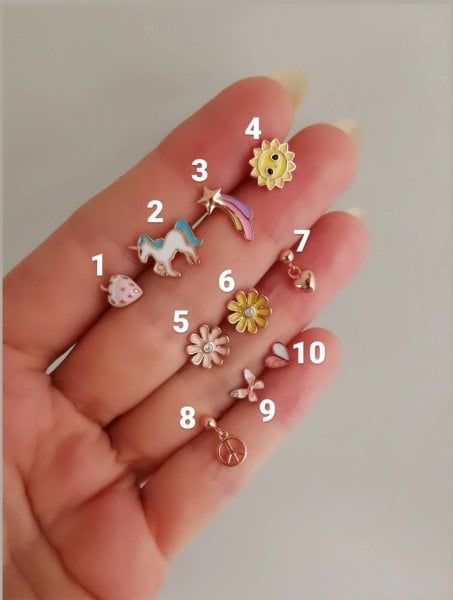 925 Ayar Gümüş Kıkırdak ve Tragus Piercingleri