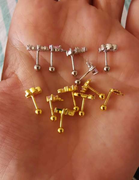 925 Ayar Gümüş Kıkırdak ve Tragus Piercingleri