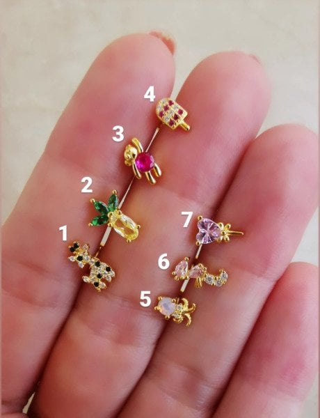 925 Ayar Gümüş Kıkırdak ve Tragus Piercingleri
