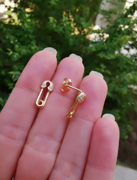 Mini Çengelli İğne Küpe- İthal TEK