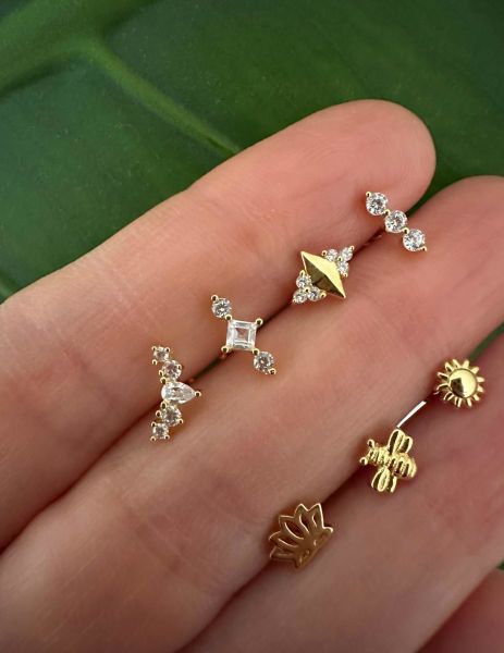925 Ayar Gümüş Kıkırdak ve Tragus Piercingleri