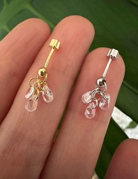 925 Ayar Gümüş Kıkırdak ve Tragus Piercingleri