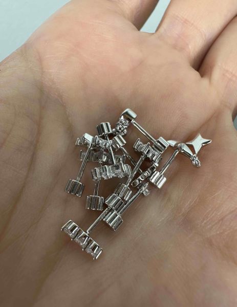 925 Ayar Gümüş Kıkırdak ve Tragus Piercingleri