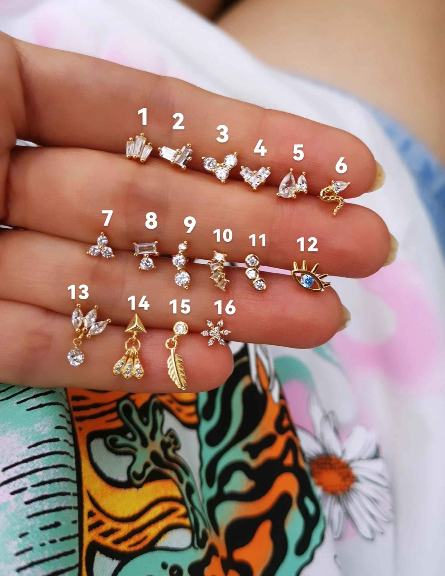 925 Ayar Gümüş Kıkırdak ve Tragus Piercingleri