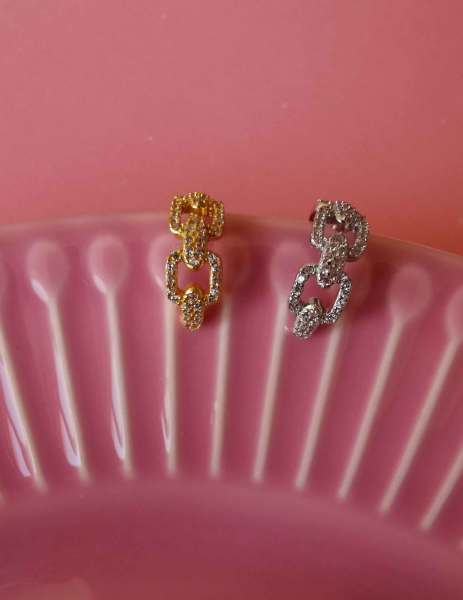 Zincir Earcuff Kıkırdak Küpe-İthal