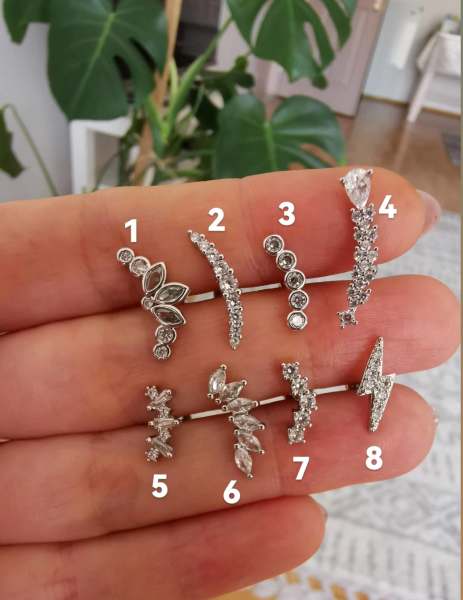 Cerrahi Çelik Kıkırdak ve Tragus Piercingleri
